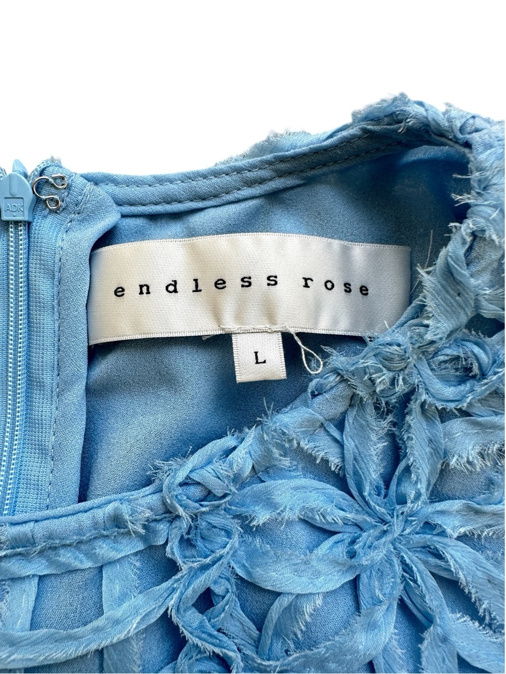 Antropologie Endless Rose Blue Textured Sleeveless Maxi Dress Size L - Picture 6 of 13